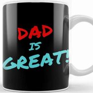 Baskı Dükkanı Fathers Day Gift Dad Is Great Kupa Bardak