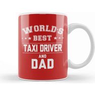 Baskı Dükkanı Fathers Day Worlds Best Biker And Dad Beyaz 330 ml Porselen Kupa Bardak