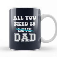 Baskı Dükkanı Fathers Day World's Best Walker And Dad Beyaz 330 ml Porselen Kupa Bardak