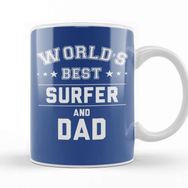 Baskı Dükkanı Fathers Day World's Greatest Dad Beyaz 330 ml Porselen Kupa Bardak