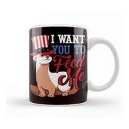 Baskı Dükkanı Feed Ferret Us American Flag Ferret Lover Animal Fans Zoo Kupa Bardak