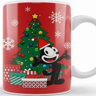 Baskı Dükkanı Felix The Cat Around The Christmas Tree Kupa Bardak