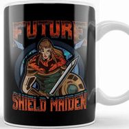 Baskı Dükkanı Female Viking Future Shield Maiden Warrior Kupa Bardak