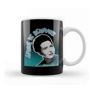 Baskı Dükkanı Feminist Simone De Beauvoir Original Stylized Retro Graphic Design Kupa Bardak