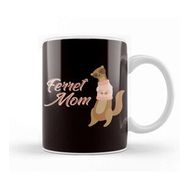 Baskı Dükkanı Ferret Mom Ferrets Lover Animal Welfare Polecat Fans Zoo Kupa Bardak