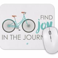 Baskı Dükkanı Find Joy in the Journey Bike Mouse Pad