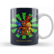 Baskı Dükkanı Five Nights At Freddys Around The Christmas Tree Beyaz 330 ml Porselen Kupa Bardak