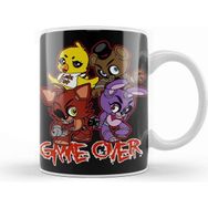 Baskı Dükkanı Five Nights At Freddys Five Nights Game Over Beyaz 330 ml Porselen Kupa Bardak
