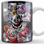 Baskı Dükkanı Five Nights At Freddys Fnaf Let's Party Beyaz 330 ml Porselen Kupa Bardak