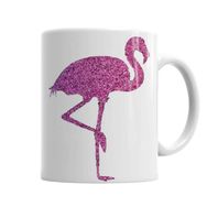 Baskı Dükkanı Flamingo Pembe Yağmur Sihirli Porselen Kupa