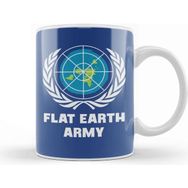 Baskı Dükkanı Flat Earth Army Un Logo Parody Kupa