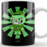 Baskı Dükkanı Fliqpy Retro Japanese Flippy Happy Tree Friends Kupa