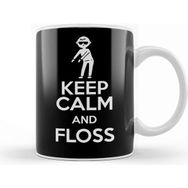 Baskı Dükkanı Flossing Keep Calm And Floss Kupa