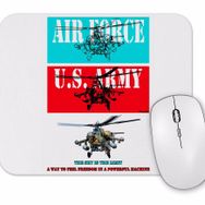 Baskı Dükkanı Flying Military Helicopter Army Mouse Pad