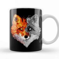 Baskı Dükkanı Fox Geo Sketch Kupa