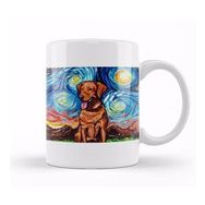 Baskı Dükkanı Fox Red Labrador Night Kupa