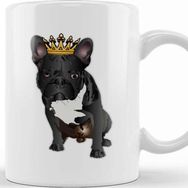Baskı Dükkanı French Bulldog Artwork Kupa