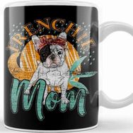 Baskı Dükkanı French Bulldog Grunge Mom Kupa