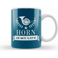 Baskı Dükkanı French Horn Band Gift Müzik Kupa