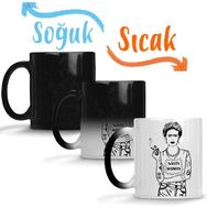 Baskı Dükkanı Frida Kahlo 012 Sihirli Porselen Kupa