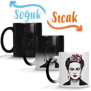 Baskı Dükkanı Frida Kahlo 08 Sihirli Porselen Kupa