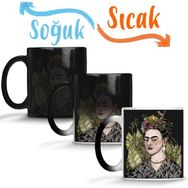 Baskı Dükkanı Frida Kahlo 11 Sihirli Porselen Kupa