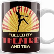 Baskı Dükkanı Fueled By Theatre And Tea Acting Broadway Theater Geek Fan Kupa