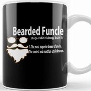 Baskı Dükkanı Funny Bearded Funcle Definition Fun Uncle Kupa