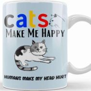 Baskı Dükkanı Funny Cat Lover Funny Cat Lover Gifts For Men Kids Kupa Bardak