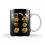 Baskı Dükkanı Funny Check Out My Six Pack Dice Pun Kupa Bardak