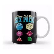 Baskı Dükkanı Funny Check Out My Six Pack Rpg Gaming Dice Pun Kupa Bardak