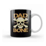 Baskı Dükkanı Funny Dad To The Bone Pun Father's Bad To The Bone Kupa Bardak