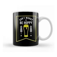 Baskı Dükkanı Funny Don't Worry Be Hoppy Cute Beer Drinking Pun Kupa