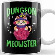 Baskı Dükkanı Funny Dungeon Meowster Kupa