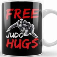 Baskı Dükkanı Funny Free Judo Hugs Mma Mixed Martial Arts Pun Kupa