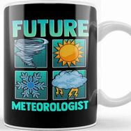 Baskı Dükkanı Funny Future Meteorologist Tornado Storm Weather Kupa