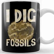 Baskı Dükkanı Funny I Dig Fossils Paleontology Pun Dinosaur Kupa