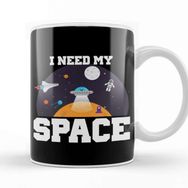 Baskı Dükkanı Funny I Need My Space Astronaut &amp; Aliens Spaceship Kupa