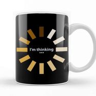 Baskı Dükkanı Funny I'm Thinking 01 Kupa