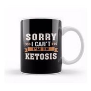 Baskı Dükkanı Funny Keto Lifestyle Gift Tee Sorry I Can't I'm In Ketosis Kupa