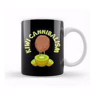 Baskı Dükkanı Funny Kiwi Cannibalism Pun Adorable Animal Fruit Kupa