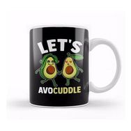 Baskı Dükkanı Funny Let S Avocuddle Cute Avocado Cuddling Pun Kupa