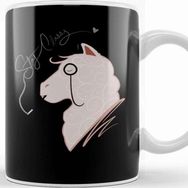 Baskı Dükkanı Funny Llama With Class, Tophat &amp; Monocle Cute Lama Kupa