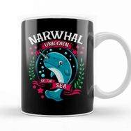 Baskı Dükkanı Funny Narwhal Unicorn Of The Sea Kupa Bardak