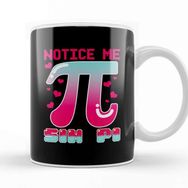 Baskı Dükkanı Funny Notice Me Sin Pi Cute Math Anime Senpai Pun Kupa Bardak