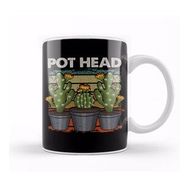 Baskı Dükkanı Funny Pot Head Gardening & Plant Pun Kupa Bardak