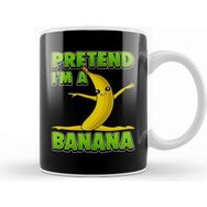 Baskı Dükkanı Funny Pretend I M A Banana Gymnast Kupa Bardak