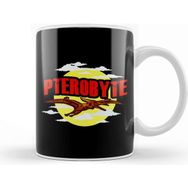 Baskı Dükkanı Funny Pterobyte Pterodactyl Dinosaur Flying Dino Kupa Bardak