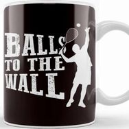 Baskı Dükkanı Funny Squash Player Indoor Tennis Court Ball Sports Trainer Kupa