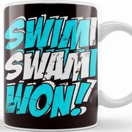 Baskı Dükkanı Funny Swim Swam Won Swimmer Swimming Pool Instructor Coach Kupa